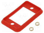 Socket gasket; SLIM; red; 29mm; Gasket: silicone CLIFF