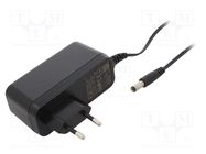 Power supply: switching; mains,plug; 24VDC; 1A; 24W; Plug: EU; 85% XP POWER