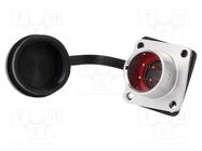 Socket; SA16; male; PIN: 4; IP67; 5A; soldering; 500V; 0.75mm2 WEIPU