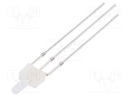 LED; 2mm; red/blue; bicolour; 750÷1120mcd; 330÷500mcd; 90°; cathode 