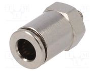 Push-in fitting; straight; -0.95÷20bar; nickel plated brass 