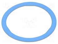 Gasket; VF; Thk: 1.6mm; Øint: 63mm; Øout: 73mm; M63; blue; -50÷135°C HELLERMANNTYTON