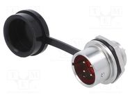 Socket; SA16; male; PIN: 4; IP67; 5A; soldering; 500V; 0.75mm2 WEIPU