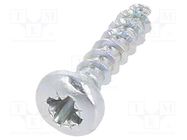 Screw; 3x12; Head: cheese head; Pozidriv; PZ1; steel; zinc; SPAX® 