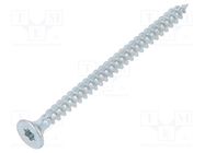 Screw; for wood; 3x10; Head: countersunk; Torx®; TX10; zinc 