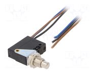 Limit switch; pin plunger Ø7mm; SPDT; 8A; max.250VAC; cables; 0.5m CROUZET