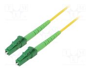 Fiber patch cord; OS2; LC/APC,both sides; 0.5m; LSZH; yellow LOGILINK