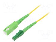 Fiber patch cord; OS2; LC/APC,SC/APC; 1m; 9/125um; LSZH; green LOGILINK