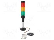 Signaller: signalling column; LED; red/yellow/green; 230VAC; 40mm 