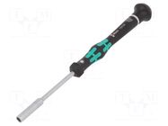 Screwdriver; precision; 6-angles socket; HEX 5/32" WERA