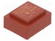 Transformer: encapsulated; 0.6VA; 230VAC; 9V; 66mA; PCB ZETTLER