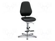 Cleanroom acces: chair; black; 460x440mm; 630÷890mm; ESD EUROSTAT GROUP