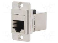 Coupler; DUALSLIM; Cat: 5e; shielded; Layout: 8p8c; 29mm; metal CLIFF