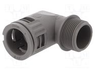 90° angled connector; Thread: metric,outside; polyamide 6; grey LAPP