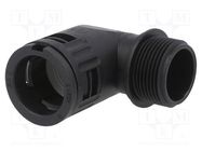 90° angled connector; Thread: metric,outside; polyamide 6; black LAPP