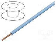 Wire; H05V-K,LgY; stranded; Cu; 0.35mm2; PVC; light blue; 300V,500V BQ CABLE