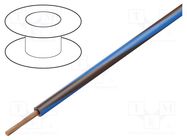 Wire; H05V-K,LgY; stranded; Cu; 1.5mm2; PVC; brown-blue; 300V,500V BQ CABLE