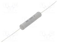 Resistor: metal oxide; THT; 22Ω; 8W; ±5%; Ø8x39.5mm; wire Ø 0.75mm ROYAL OHM