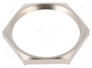 Nut; with earthing; PG36; brass; 51mm; Thread: PG; Plating: nickel LAPP