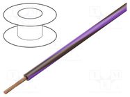 Wire; H05V-K,LgY; stranded; Cu; 0.5mm2; PVC; brown-violet; 100m BQ CABLE