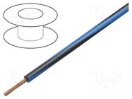 Wire; H05V-K,LgY; stranded; Cu; 1.5mm2; PVC; black-blue; 300V,500V BQ CABLE