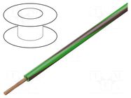 Wire; H05V-K,LgY; stranded; Cu; 0.75mm2; PVC; green-brown; 100m BQ CABLE