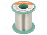 Tin; lead free; Sn96,5Ag3Cu0,5; 0.7mm; 500g; reel; 3.5%; Flux: SW26 STANNOL