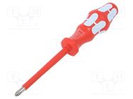 Screwdriver; insulated; Phillips; PH2; Blade length: 100mm WERA