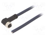 Connection lead; M8; PIN: 4; angled; 3m; plug; 30VAC; 4A; CF9-CF.INI IGUS