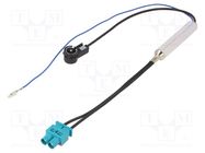 Cable; Fakra double plug,ISO plug angled; angled,straight 4CARMEDIA