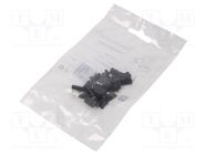 Cap for LED profiles; black; 20pcs; ABS; SLIM8 TOPMET