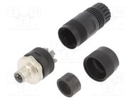 Connector: M12; plug; PIN: 5; male; L code-Power; for cable; IP67 MURR ELEKTRONIK