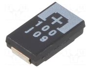 Capacitor: tantalum-polymer; 100uF; 6.3VDC; 1850mA; SMD; ±20%; 40mΩ PANASONIC