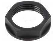 Nut; M20; polyamide; UL94V-2; black; Thread: metric; Pitch: 1.5 TECHNO