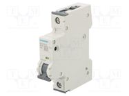 Circuit breaker; 230/400VAC; Inom: 2A; Poles: 1; Charact: D; 10kA SIEMENS