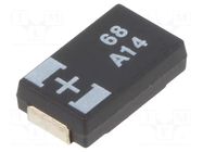 Capacitor: tantalum-polymer; 68uF; 10VDC; 1450mA; SMD; POSCAP TPC PANASONIC