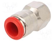 Push-in fitting; straight; -0.99÷20bar; nickel plated brass 