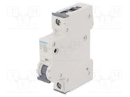 Circuit breaker; 230/400VAC; Inom: 6A; Poles: 1; Charact: A; 10kA 