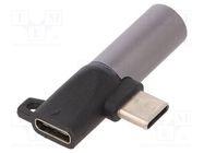 Adapter; USB 3.0; Jack 3.5mm socket,USB C socket,USB C plug AKYGA