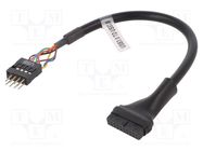 Cable: IDE; IDE 10pin male,IDE 20pin female; 0.2m AKYGA