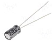 Capacitor: electrolytic; THT; 4.7uF; 50VDC; Ø4x7mm; Pitch: 1.5mm PANASONIC