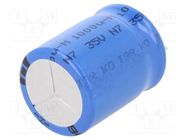 Capacitor: electrolytic; THT; 1000uF; 35VDC; Ø16x20mm; Pitch: 7.5mm VISHAY