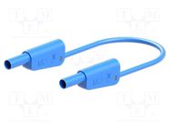 Test lead; 32A; banana plug 4mm,both sides; Len: 1m; blue STÄUBLI