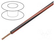 Wire; H05V-K,LgY; stranded; Cu; 0.5mm2; PVC; black-red; 300V,500V BQ CABLE