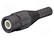 Connector: BNC; socket; black; crimped; Type: insulated; female STÄUBLI