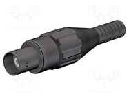 Connector: BNC; socket; black; Connection: soldered; 5÷40°C; male STÄUBLI