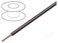 Wire; H05V-K,LgY; stranded; Cu; 0.5mm2; PVC; brown-black; 300V,500V BQ CABLE