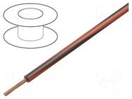 Wire; H05V-K,LgY; stranded; Cu; 1mm2; PVC; brown-red; 300V,500V BQ CABLE