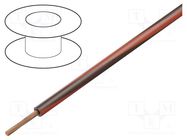 Wire; H05V-K,LgY; stranded; Cu; 0.35mm2; PVC; brown-red; 300V,500V BQ CABLE