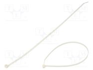 Cable tie; with a metal clasp; L: 305mm; W: 4.7mm; polyamide; 222N 